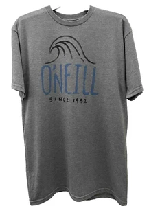 New O’Neil Men’s Lure Graphic Crew Neck Short Sleeve Tee T-Shirt Medium M Grey - Picture 1 of 1