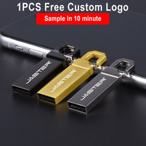 Portable Metal USB Flash Drive 64GB Free Logo Pen Drive 32GB Thumb U Disk 16GB