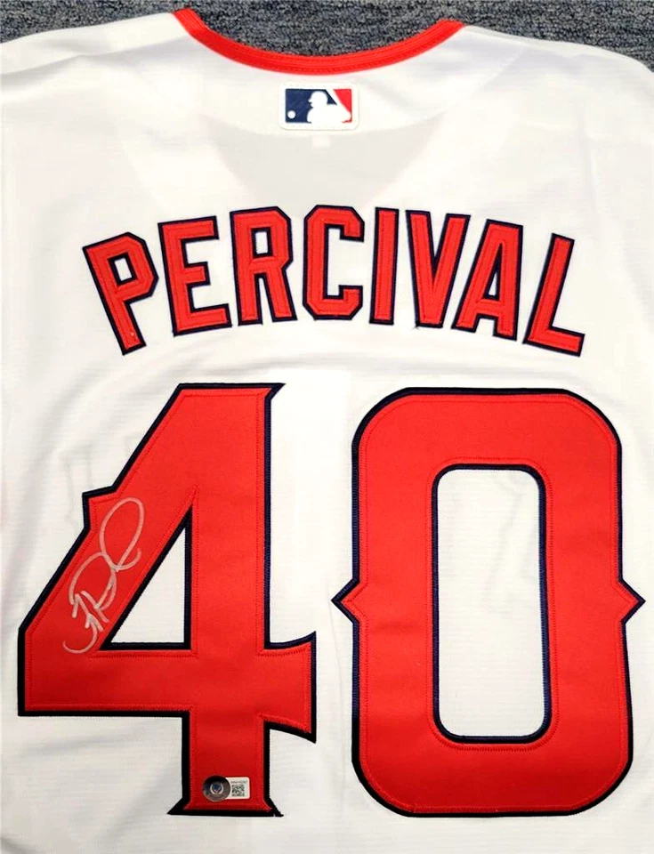 Troy Percival signed 2002 World Series Jersey autograph ~ BAS Beckett Witness - Image 1 of 4