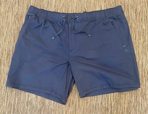 LL Bean Herrenshorts 3XL blau Stretch Outdoor Sport Wandern Reißverschluss Taschen - Bild 1 von 6