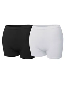 Daily Basic Seamless Lightweight Ribbed Biker Shorts - Picture 1 of 52