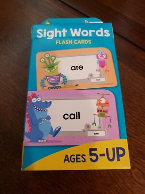 Флэш-карты School Zone - Sight Words - для детей от 5 лет и старше, от детского сада до 1-го - Изображение 1 из 4