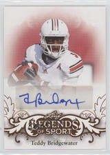 2015 Leaf Legends of Sport Base Auto Bronze Teddy Bridgewater #BA-TB1 Auto