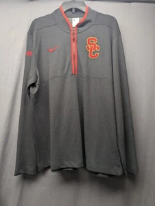 Nike Dri-Fit USC Trojans 1/4 Zip Pullover Men's XL Performance BLK - Picture 1 of 6