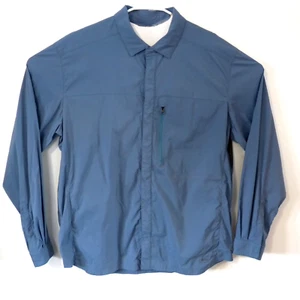 REI Herren blau geknöpftes Wander belüftetes Langarm Outdoor Hemd XL - Bild 1 von 6