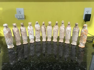 Very Rare Vintage/Antique Figurines Animals Chinese Calendar from Clay Set of 12 - Picture 1 of 10