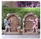 Fairy Door Garden Statue, Outdoor Patio & Lawn Ornaments Elves Sculpture Statues