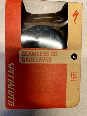 Specialized Men Seamless Merino Baselayer SS Short Sleeve Black Extra Large - Image 1 of 2