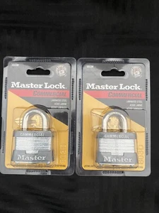 Master Lock Commercial padlocks Laminated Steel set of 2 NEW - Picture 1 of 4