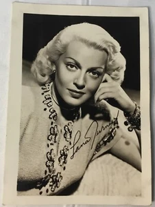 Lana Turner Auto-per Firmado - Imagen 1 de 2