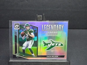2021 Donruss Optic ZACH WILSON RC LEGENDARY LOGOS #LL-15 New York Jets - Picture 1 of 1