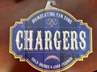 NFL Los Angeles Chargers 12" Distressed Wooden Homegating Fan Zone Tavern Sign  