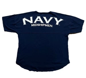Neu mit Etikett US Naval Academy marineblau Midshipmen Damen XXL Spirit Jersey T-Shirt S/S V-Ausschnitt - Bild 1 von 12