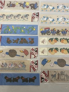 Lot of 14 Vintage Iron-On Transfers NOS Trans-Easy Bears Scottie Sports Carousel - Picture 1 of 12