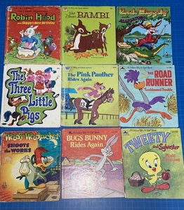 Whitman Golden Tell A Tale Vintage Children’s Picture Books Lot Of 9 - Picture 1 of 18