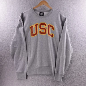 47 Brand USC Trojans Crewneck Sweatshirt Mens XX Large Grey Pullover NCAA New - Picture 1 of 7
