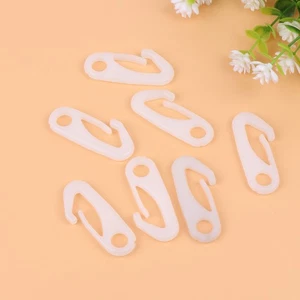 8 Pezzi Gancio Fibbia Palo Bandiera Anelli Rotanti Clip Moschettone Clip Snap - Foto 1 di 12