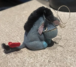 70s Sears Disney Flocked Winnie The Pooh & Friends Ornament (Eeyore) VTG Pre-Own - Picture 1 of 6