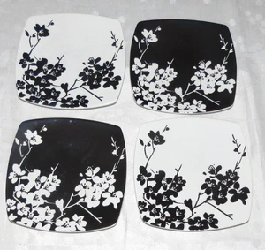 222 Fifth FOUR Mia Blossom Black & White Teller - Bild 1 von 2