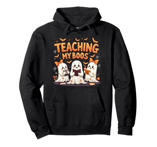 Halloween Ghost Teacher Teaching My Boos Cute Ghost Costume Hoodiefrom JP - Image 1 of 1