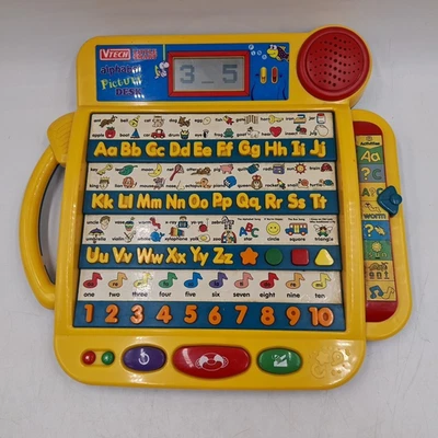 Vintage VTech Little Smart Alphabet Picture Desk Learning Toy Toddler Baby 1990s - Image 1 of 4