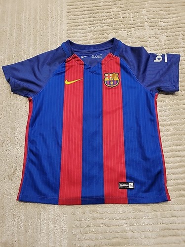 Vintage Nike Barcelona Jersey Beige 2003/2004 Away Football Soccer