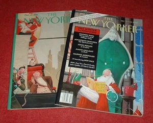 2 VTG WILLIAM JOYCE Christmas Cover art NEW YORKER magazines DEC 1994 and 2001 - Picture 1 of 3