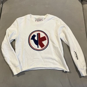 RARE - Rossignol X Wallpaper Magazine - Cropped Crewneck Sweatshirt - Women’s M - Picture 1 of 7