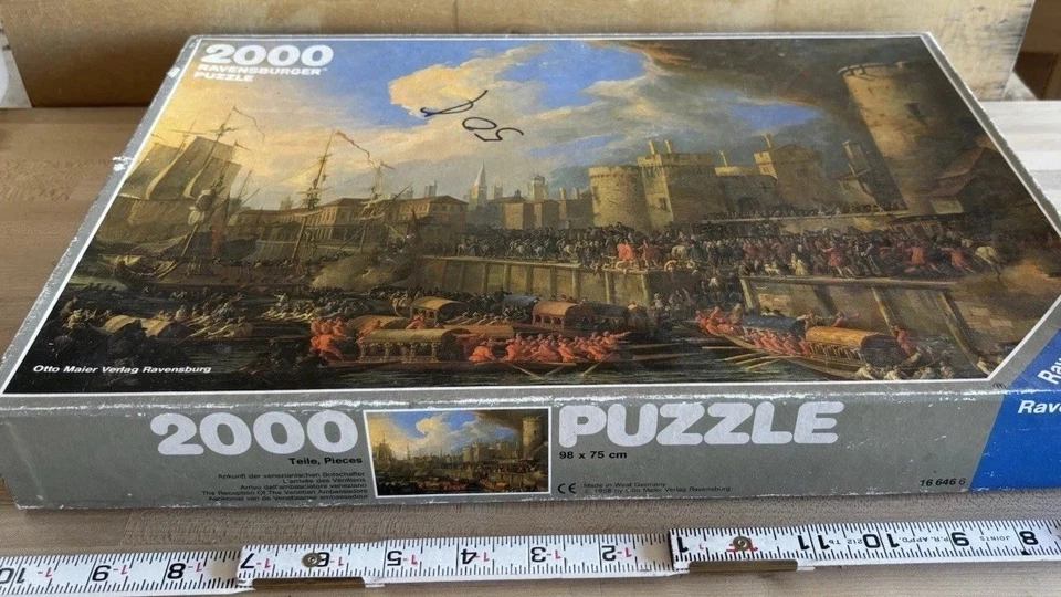Very Rare Ravensburger 2000 Piece Puzzle Reception Venetian Ambassador complete  - Image 1 of 4