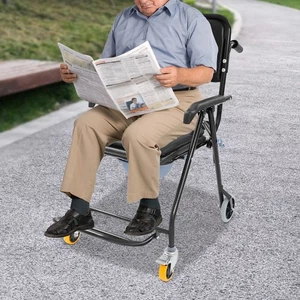 -Rollstuh Bett-Toilettenstuhl Rollender Duschtoiletten Mit Rädern Duschstuhl - Bild 1 von 16