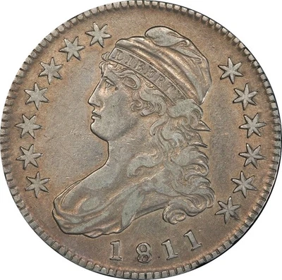 1811 XF40 Capped Bust Half Dollar, Small 8, PCGS 38652698 - Image 1 of 4