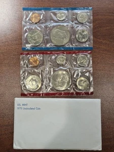 1975 PD US Mint Set (OGP) mit Eisenhower Dollar 12 Münzen - Bild 1 von 3