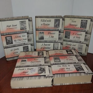 Vintage Lot of 5 Detective Book Club 3-in-1 Mystery Novels Hardbacks 1980's  - Imagen 1 de 21