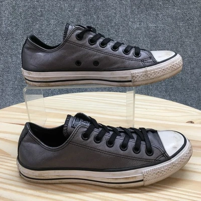 Zapatos Converse Mujer 7 All Star Tenis Gris Cuero Parte Superior Baja Informales 544924C Foto 1 de 4