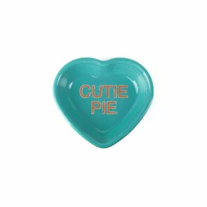 Fiesta® 9oz Small Heart Bowl - Cutie Pie | Turquoise - Picture 1 of 6