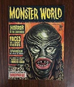 1965 Warren MONSTER WORLD Magazine No. 4 Creature from the Black Lagoon-VG+ - Picture 1 of 11