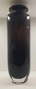 Kosta Boda #48890 Swing Vase Dark Purple/Black by Kjell Engman - Picture 1 of 3