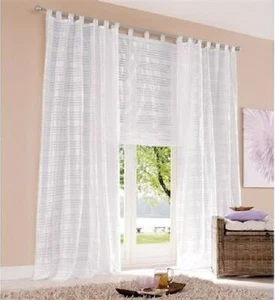 Raffrollo, Farbe weiss, 1 Stück, »Mina« my home, -858775-  mit Schlaufen, Liefer - Bild 1 von 20