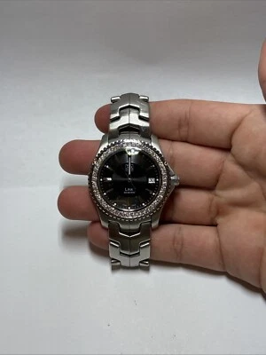 Reloj de cuarzo para hombre Tag Heuer Link con bisel de diamantes personalizado diamantes naturales Foto 1 de 4