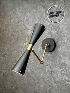 Brass Wall Sconce for Modern Interiors for Home/Office Wall Lamps light Diabolo - Picture 1 of 7