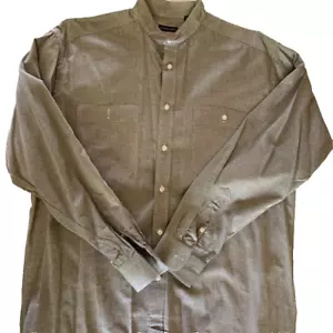 Camisa frontal con botones verde calentada manga larga M Gitman Bros. para hombre Gitman Bros. - Imagen 1 de 10