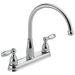 Delta Foundations 2-Handle Kitchen Faucet Chrome-Certified Refurbished - Picture 1 of 4