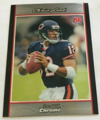 2007 Bowman Chrome Chris Leak #64 Rookie RC Chicago Bears - Image 1 of 2