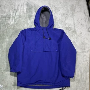 J. Crew Jacket S Oarsman Anorak Pullover Parka Fleece Lined Hooded Vintage USA - Picture 1 of 10