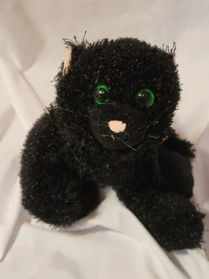 Ganz Webkinz Halloween Black Cat Green Eyes Plush Stuffed Animal NO CODE Hm135 - Image 1 of 4