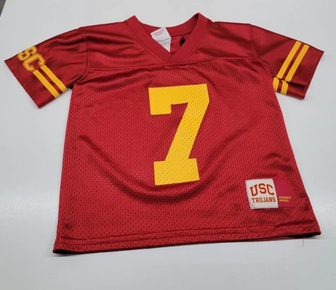USC Trojans Toddler Size 4T Football Jersey Team Trojan Apparel NCAA #7 Cover