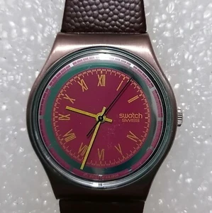 Swatch BOOKEY'S BET GX 118 - De colección Original Hecho en Suiza 1990 Sin Usar - Imagen 1 de 6