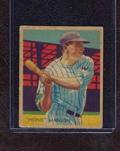 1935 Diamond Stars #30 Heinie Manush, Washington Senators, HOF, VG-EX!
