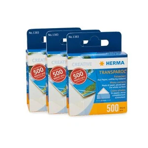3x Herma 1383 500 Stück Fotoecken Fotokleber Klebeecken Foto Ecken einkleben - Picture 1 of 1