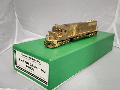 HO Scale EMD SD50 Brass Locomotive Low Hood: D&RGW by OMI Overland Models/Ajin - Image 1 of 4